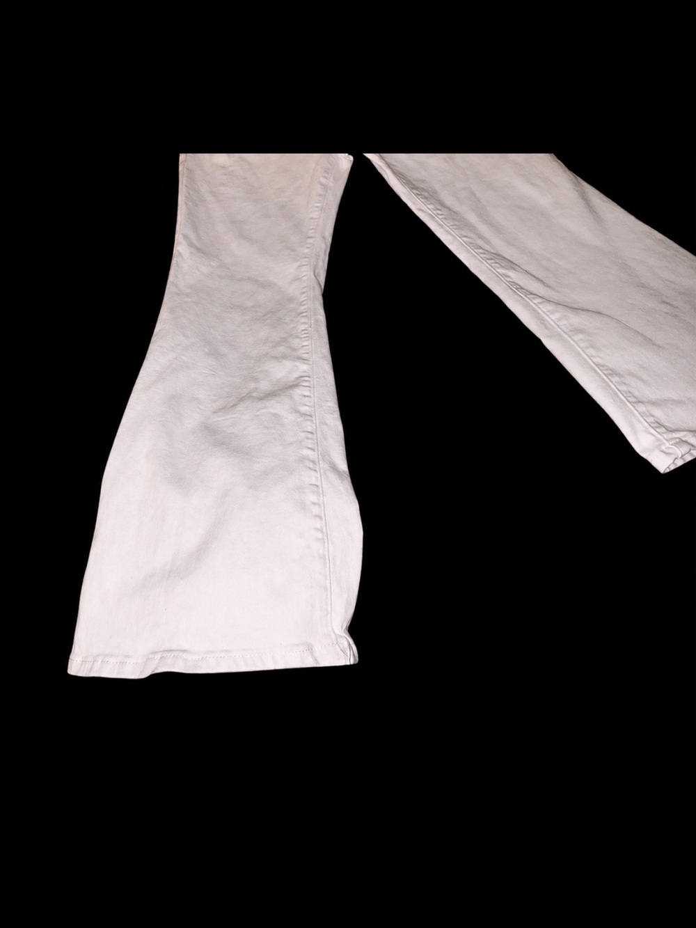Classic White Denim Jeans Flare - Picture 2 of 2